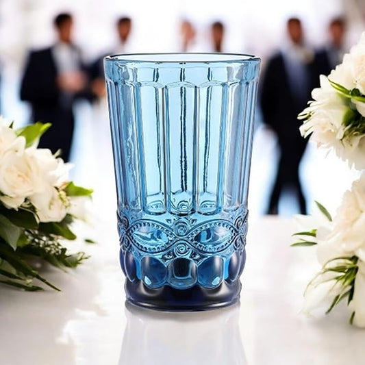 Gläser-Schleife Trinkglas Blau 2