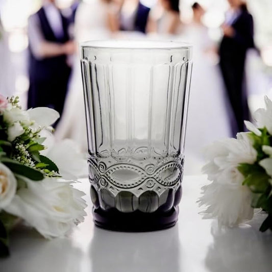 Gläser-Schleife Trinkglas Grau 2