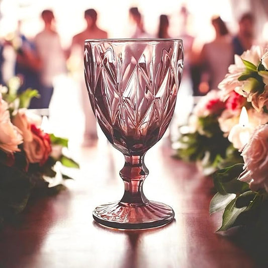 Gläser-Rombus Weinglas Lila 2