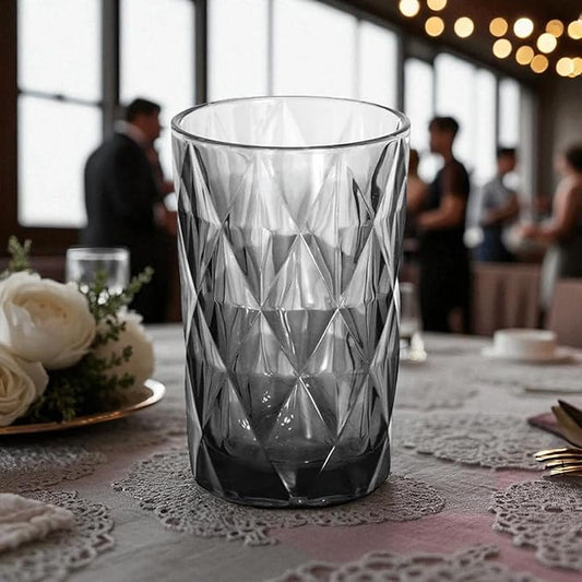 Gläser-Rombus Trinkglas Grau 2