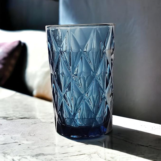 Gläser-Rombus Trinkglas Blau 2