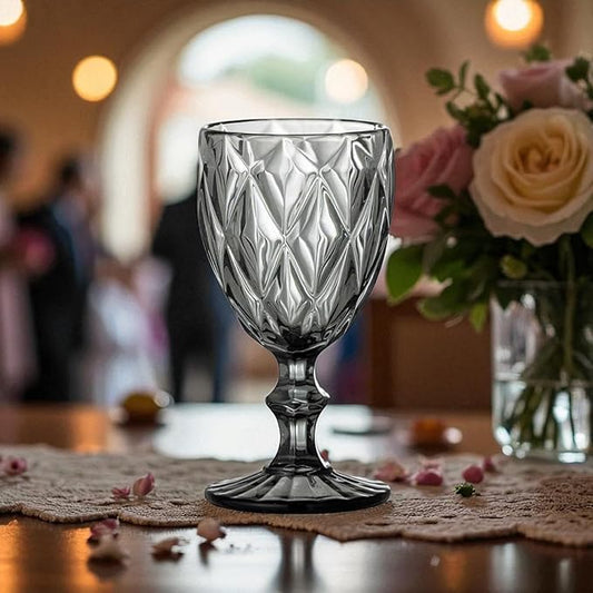 Gläser-Rombus Weinglas Grau 2