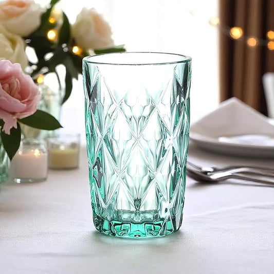 Gläser-Rombus Trinkglas Türkis 2