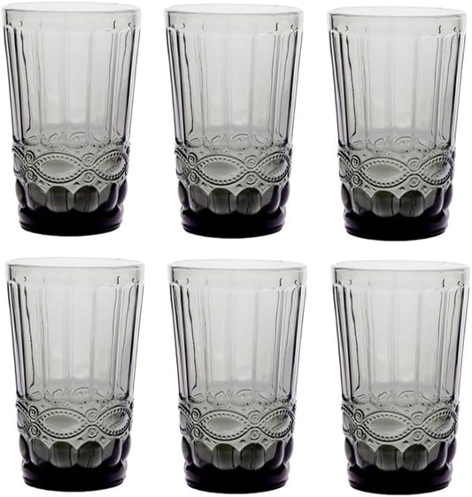 Gläser-Schleife Trinkglas Grau