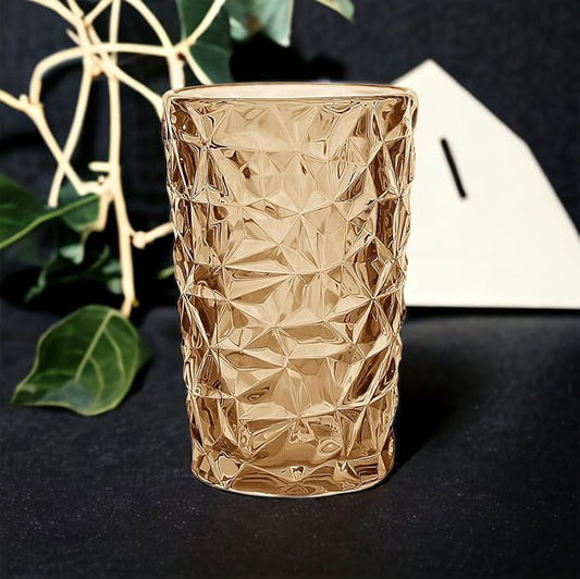 Glas-Kristal Trinkglas Gold-Glanz 2