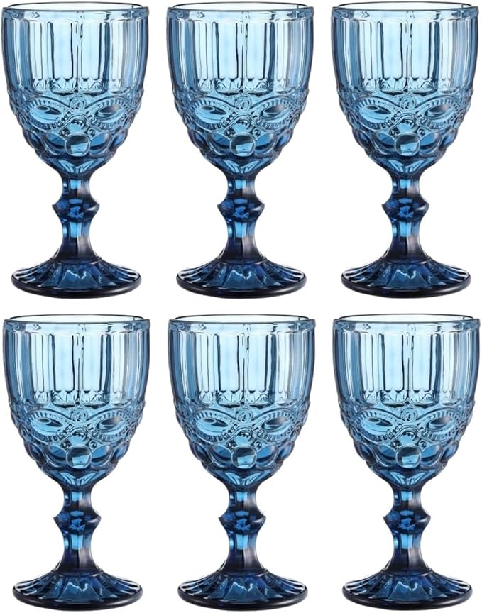 Gläser-Schleife Weinglas Blau