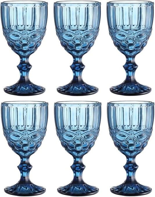 Gläser-Schleife Weinglas Blau