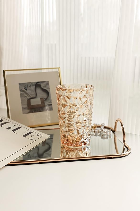 Glas-Kristal Trinkglas Gold-Glanz 3