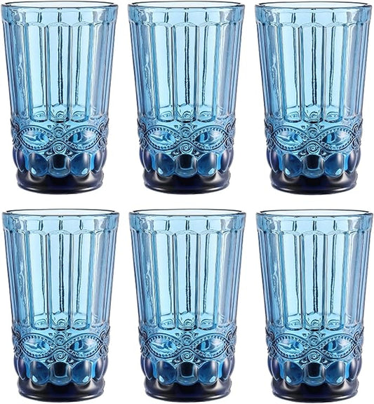 Gläser-Schleife Trinkglas Blau