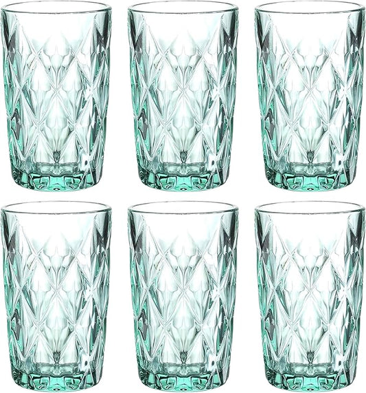 Gläser-Rombus Trinkglas Türkis