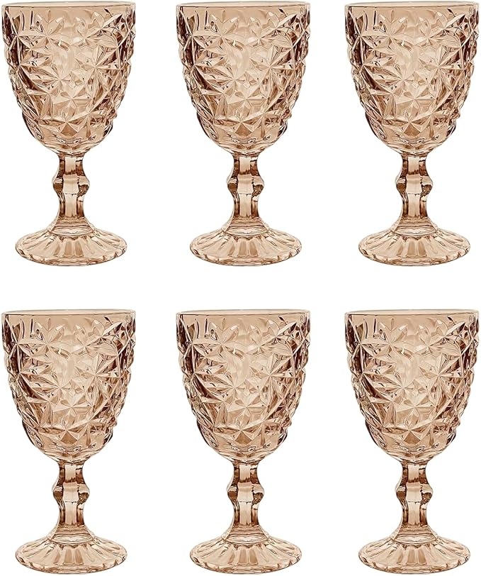 Glas-Kristal Weinglas Gold-Glanz