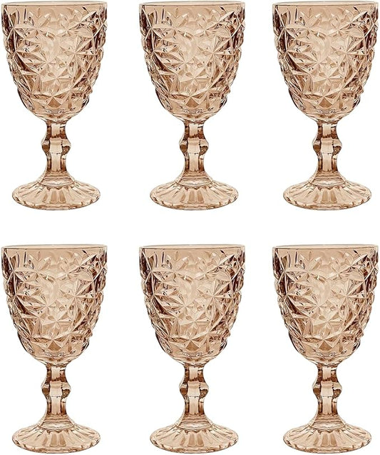 Glas-Kristal Weinglas Gold-Glanz