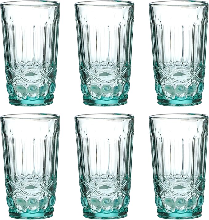 Gläser-Schleife Trinkglas Türkis