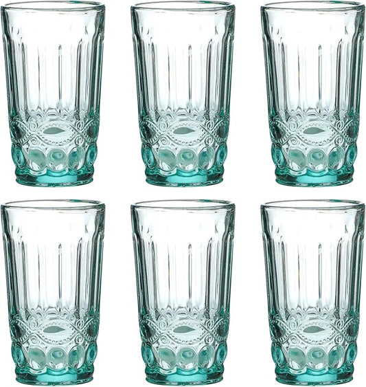 Gläser-Schleife Trinkglas Türkis